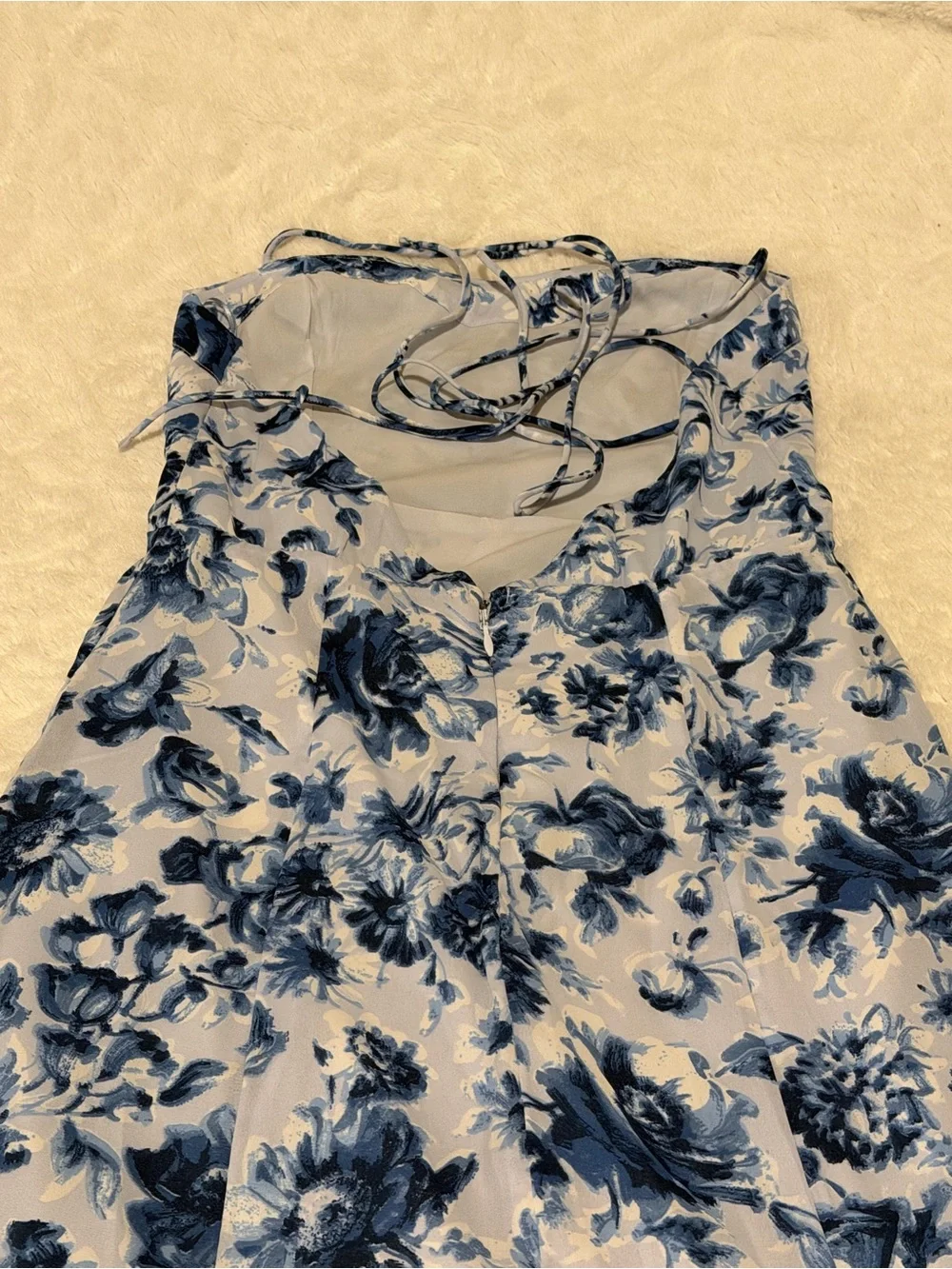 Abercrombie & Fitch Blue and White Floral Maxi Dress